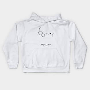 Melatonin Molecular Structure - White Kids Hoodie